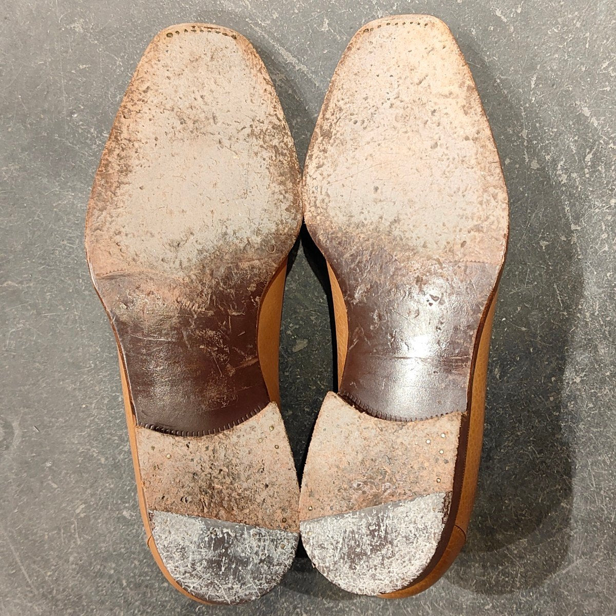 希少 美品【Stefano Bemer】ステファノベーメル ローファー グレインレザー ベージュ サイズ40