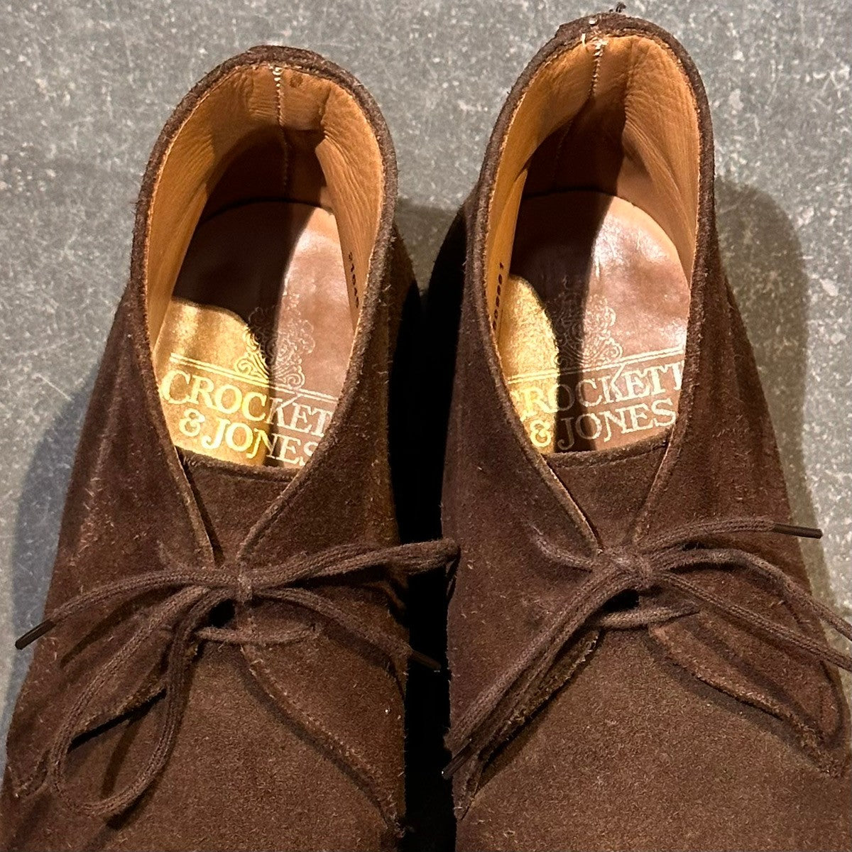 【CROCKETT&JONES】クロケット&ジョーンズ チャートシー チャッカブーツ スエード ブラウン サイズUK7E