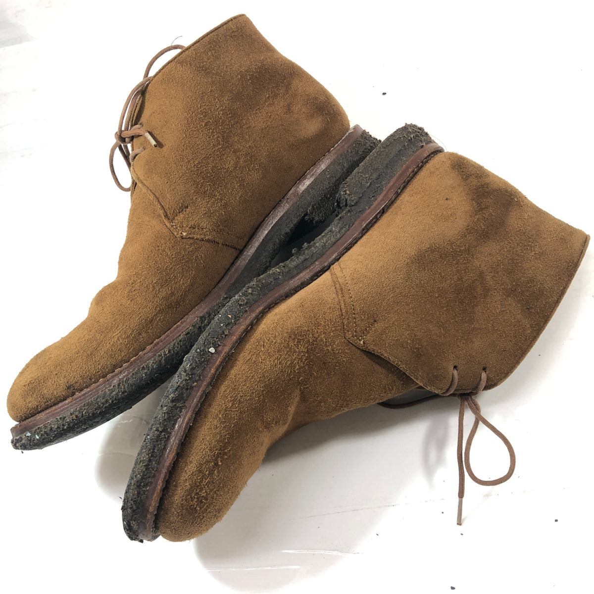 【Crockett&Jones】クロケット＆ジョーンズ チャッカブーツ グレンコー スエード ブラウン メンズ サイズUK8E
