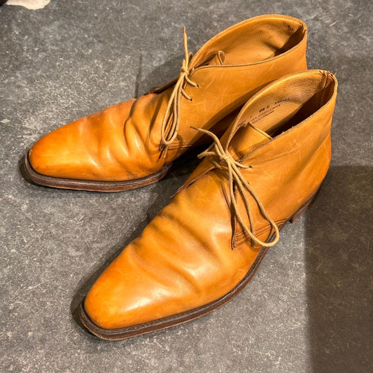 【CROCKETT&JONES】クロケット＆ジョーンズ 5072 ポールスミス別注 チャッカブーツ カーフ ブラウン サイズUK6.5E