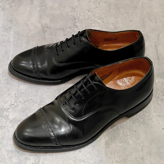 【Church's】チャーチ バークロフト パンチドキャップトゥ ポリッシュバインダーカーフ ブラック サイズUK65F 84ラスト