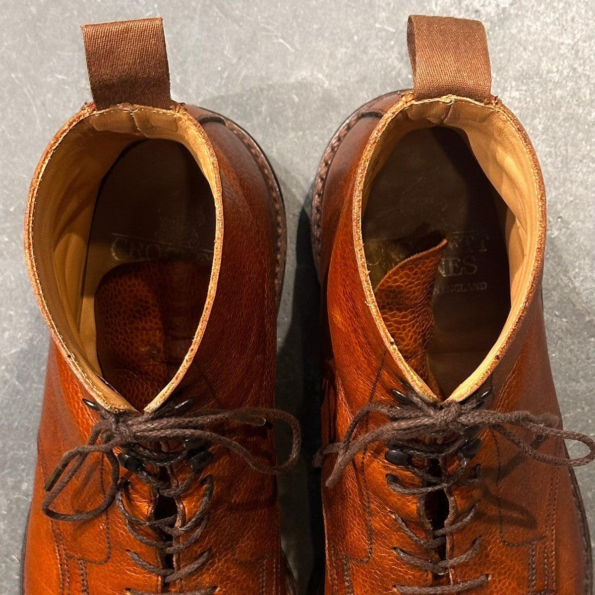 【CROCKETT&JONES】クロケット&ジョーンズ コニストン SUBS カントリーブーツ グレインレザー ブラウン サイズUK7E 8637ラスト