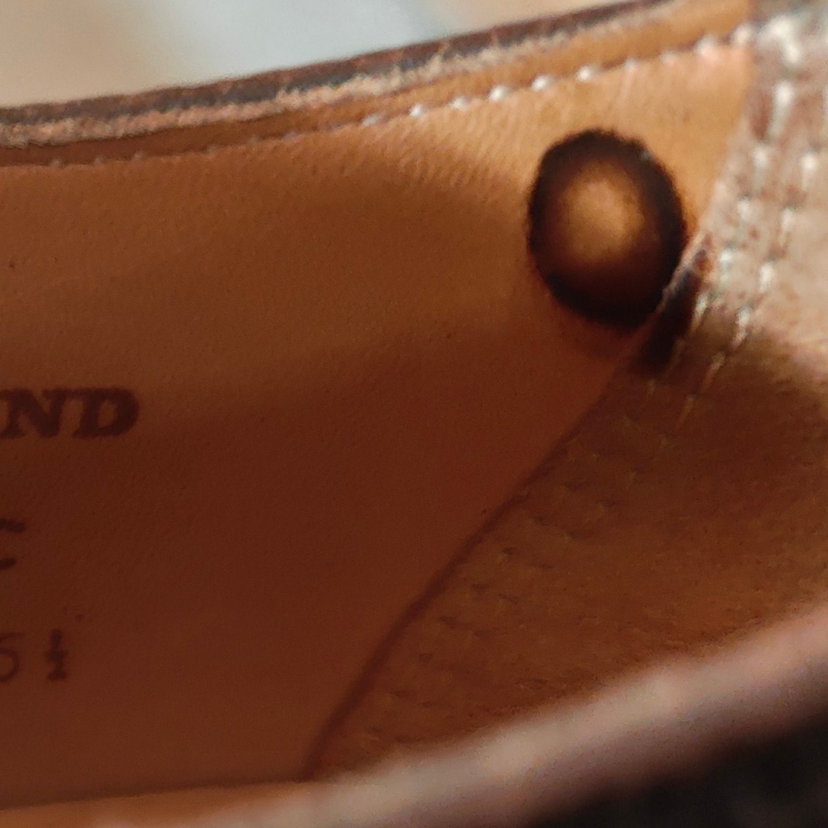 美品【JOSEPH CHEANEY】ジョセフチーニー 4436 マルバーンC プレーントゥ グレインレザー ダークブラウン メンズ サイズUK5.5 4436ラスト