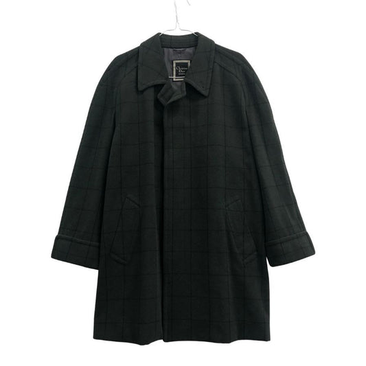 【Christian Dior MONSIEUR】クリスチャンディオールムッシュ コート 80年代 グリーン チェック メンズ サイズ S