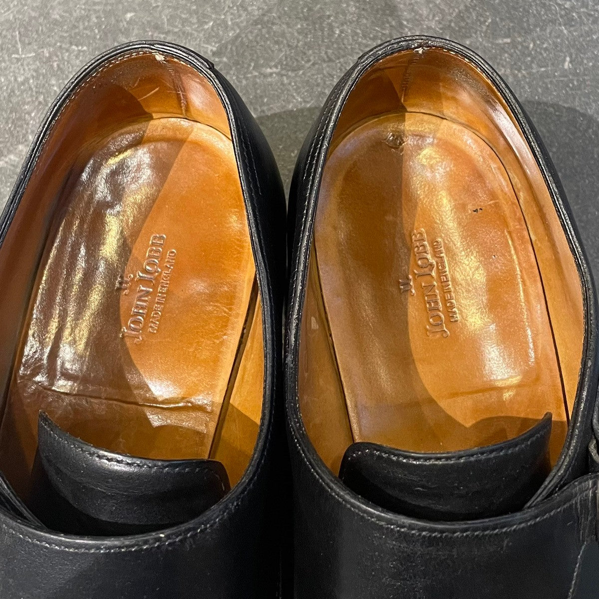 【JOHN LOBB】ジョンロブ ウィリアム ダブルモンク  カーフ ブラック サイズ UK7.5E 9795Rラスト