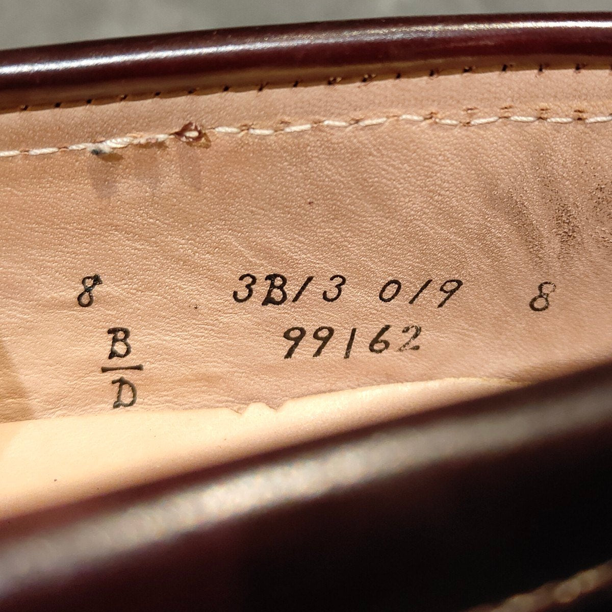 極美品【ALDEN】オールデン 99162 ペニーローファー コードバン ダークバーガンディ サイズ US8D バンラスト 定価￥224,400-