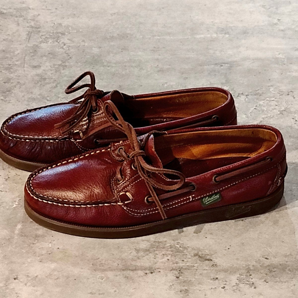 美品【PARABOOT】パラブーツ バース デッキシューズ セーフ（鹿革