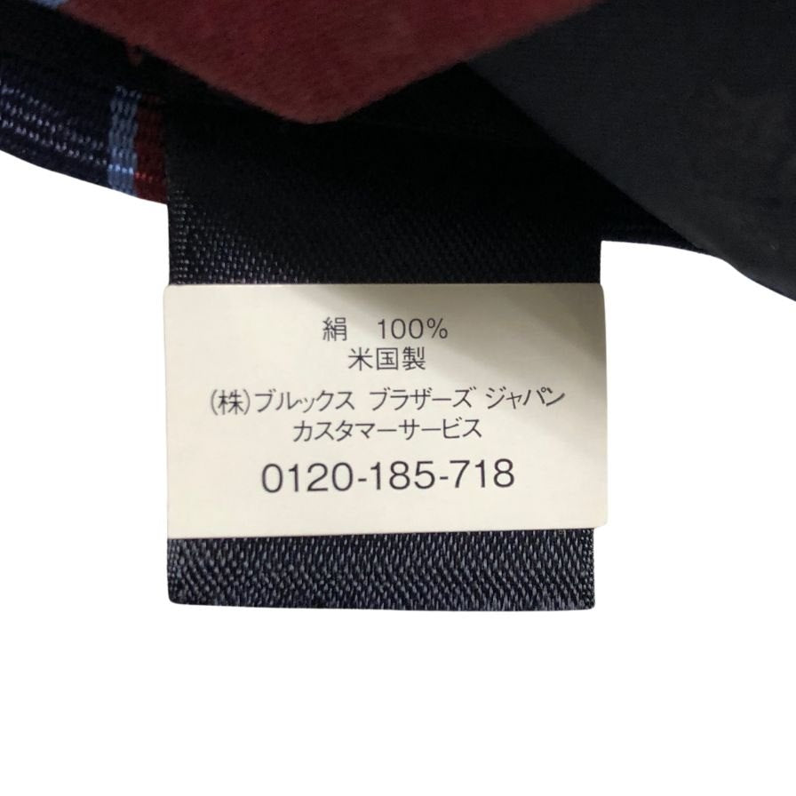 ブルックスブラザーズ ネクタイ レジメンタル アメリカ製 ネイビー×ボルドー メンズ Brooks Brothers【LA】