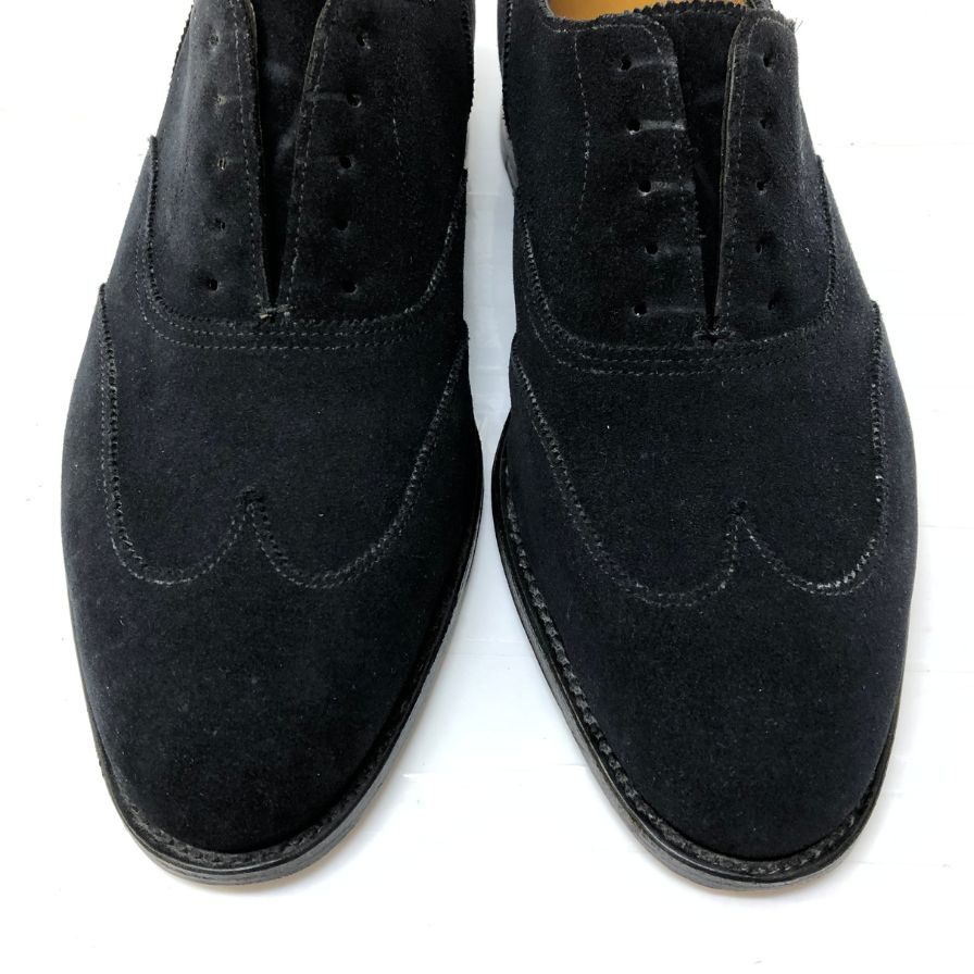 【JOHN LOBB】ジョンロブ ウィドナー  内羽根 スウェード メンズ6E ネイビー