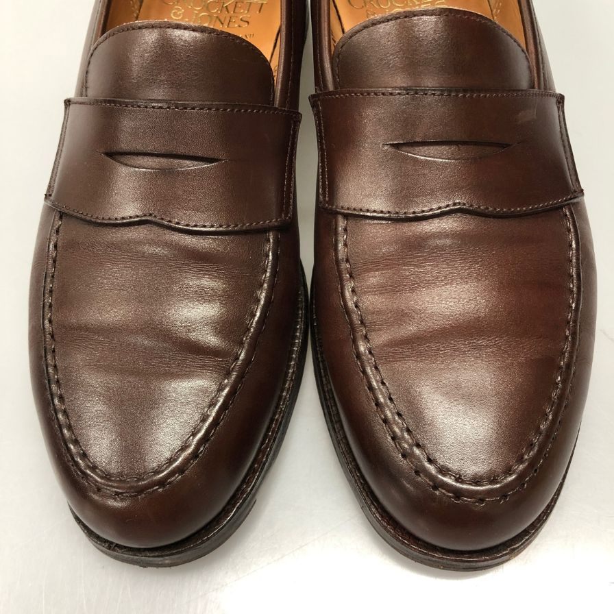 【Crockett&Jones】クロケットアンドジョーンズ  ローファー カーフ ブラウン（茶系） サイズ 6.5 ラスト