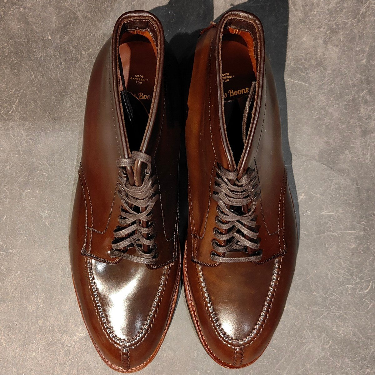 希少 新品未使用 【ALDEN】オールデン Frans Boone別注  M7903HC NST タンカーブーツ コードバン シガー サイズUS9.5E アバディーンラスト