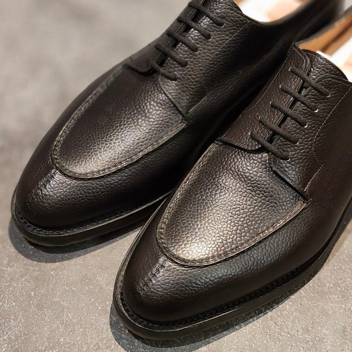 希少 使用数回【JOHN LOBB】ジョンロブ シャンボード Uチップ クシュベルカーフ ブラック サイズ UK7.5E 8695ラスト