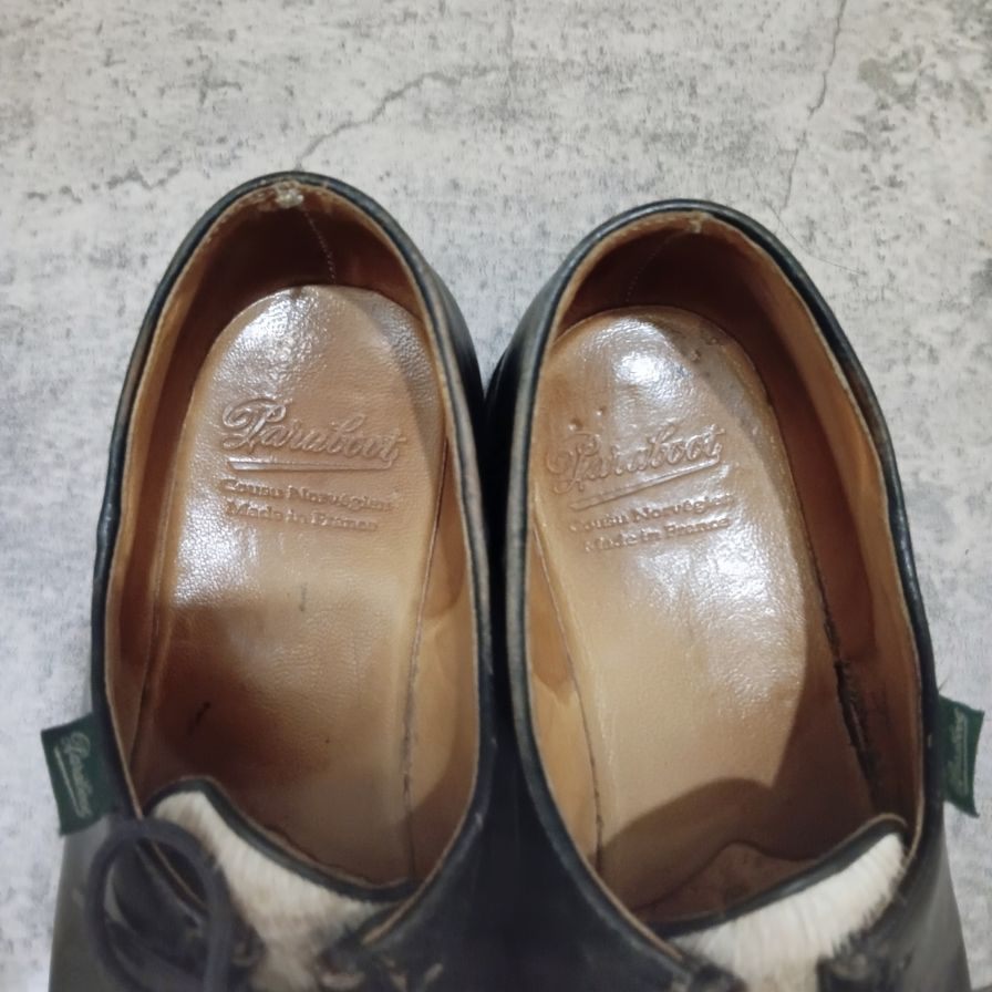 【PARABOOT】パラブーツ レザーシューズ ミカエル チロリアンシューズ ポニー ブラック メンズ サイズ42