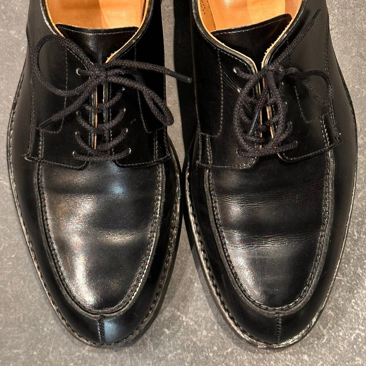 【CROCKETT&JONES】クロケット&ジョーンズ ダラム3 Uチップ カーフ ブラック サイズUK7 375ラスト