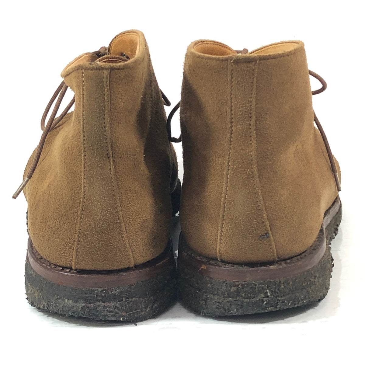 【Crockett&Jones】クロケット＆ジョーンズ チャッカブーツ グレンコー スエード ブラウン メンズ サイズUK8E
