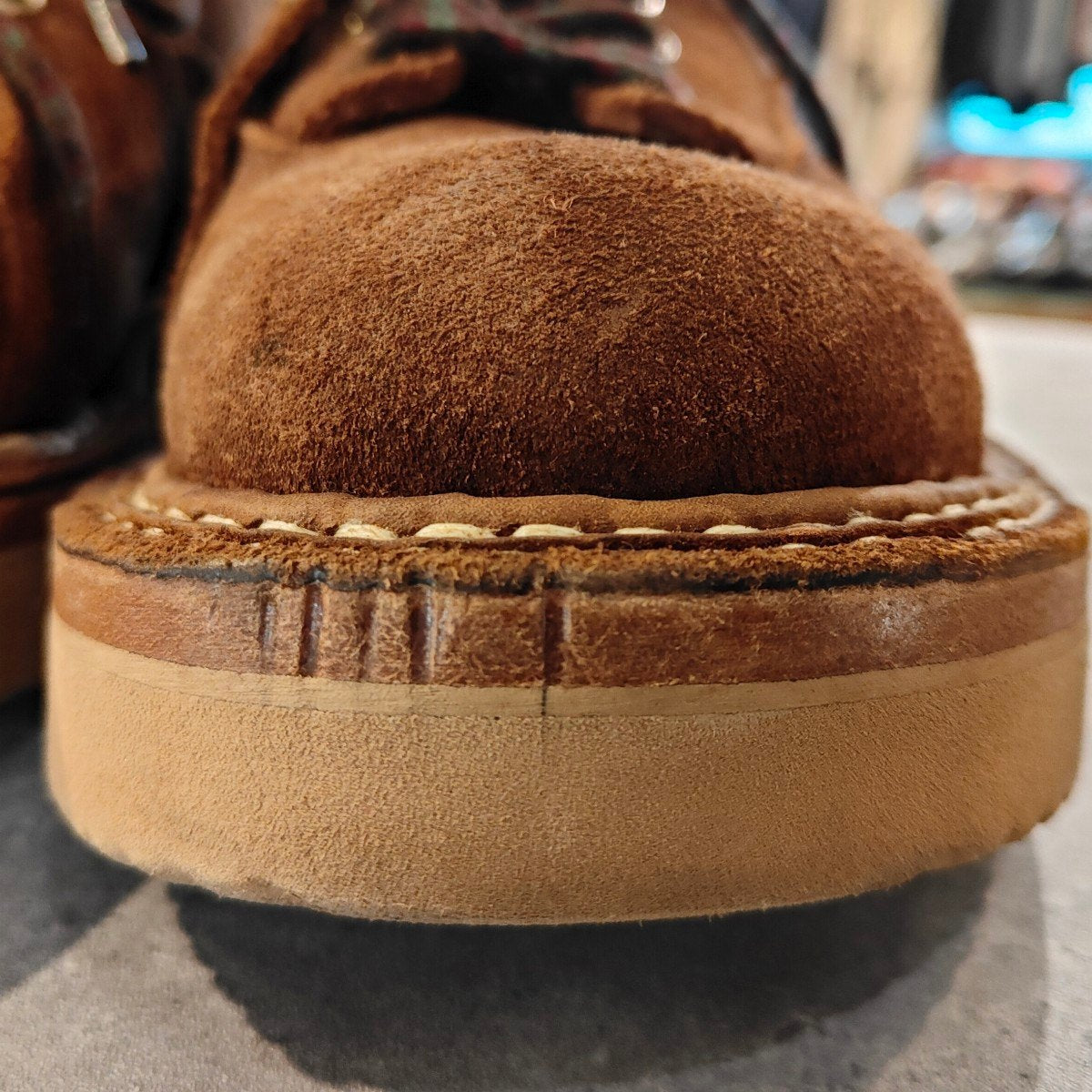 希少【WHITE'S BOOTS】ホワイツブーツ エンジニアードガーメンツニューヨーク店別注 ポールクライマー スエード ブラウン サイズUS7.5D