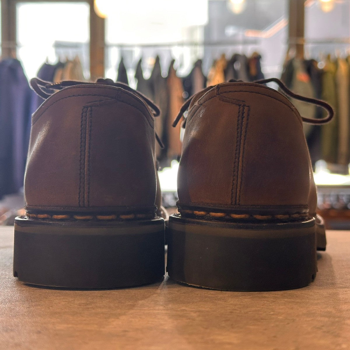 【JOHNLOBB】ジョンロブ ユタ コテージライン ユタ プレーントゥ ヌバックレザー ブラウン サイズUK5.5相当 8695ラスト
