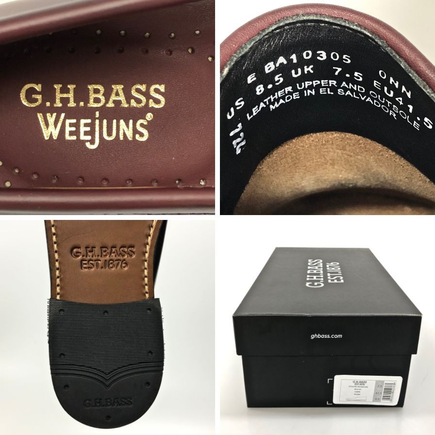 【G.H.Bass&Co.】ジーエイチバス  ローファー  レッド（赤） サイズ 8.5 ラスト