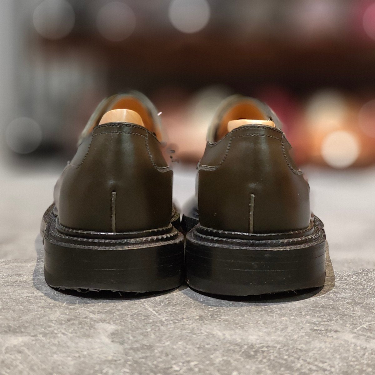希少 極美品【J.M.WESTON】ジェイエムウエストン 641 ゴルフ トリプルソール Uチップ ボックスカーフ ハンターグリーン サイズ UK5D 31ラスト