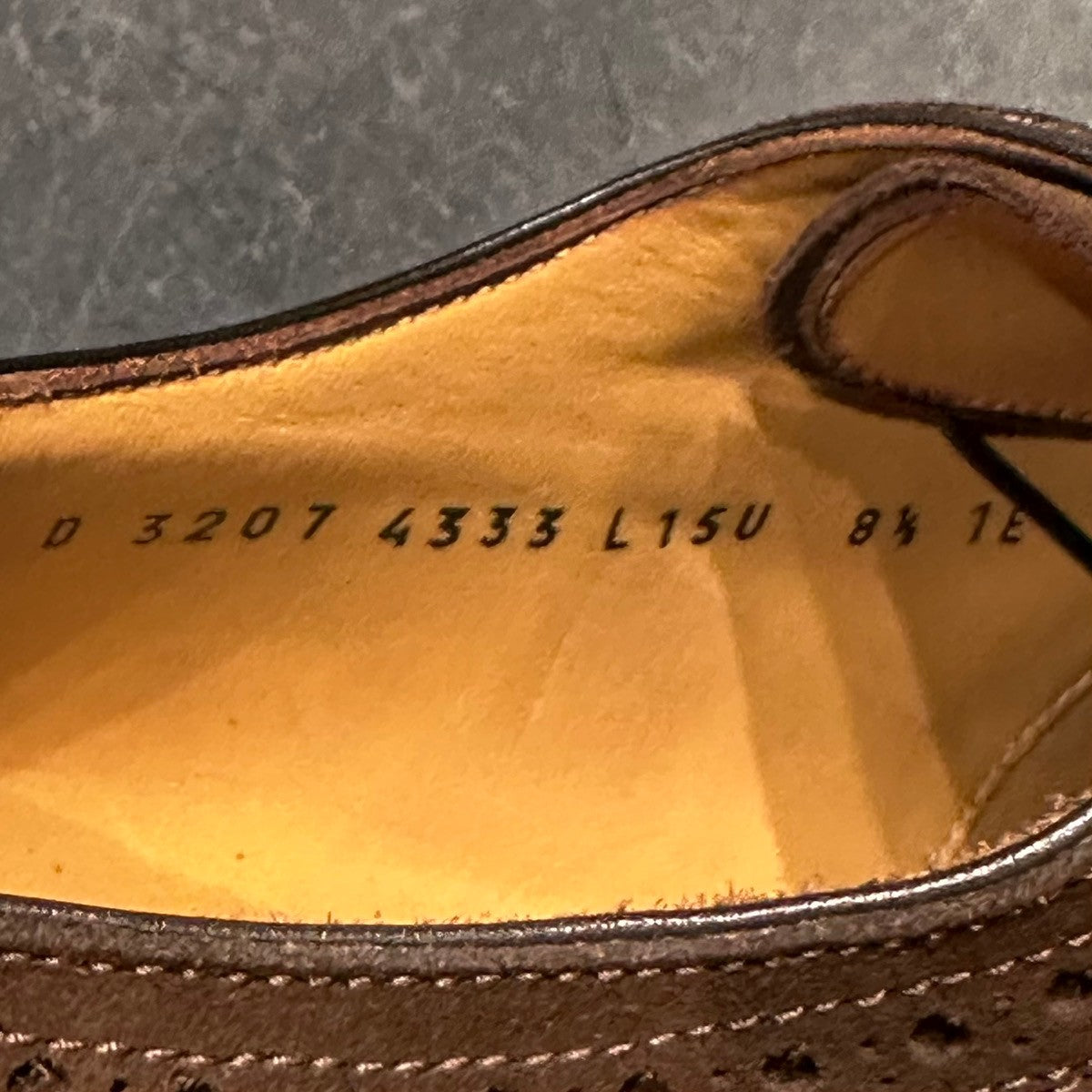 未使用品【Salvatore Ferragamo】サルヴァトーレ フェラガモ ウイングチップ 3207  スエード ブラウン メンズ サイズUK8.5E