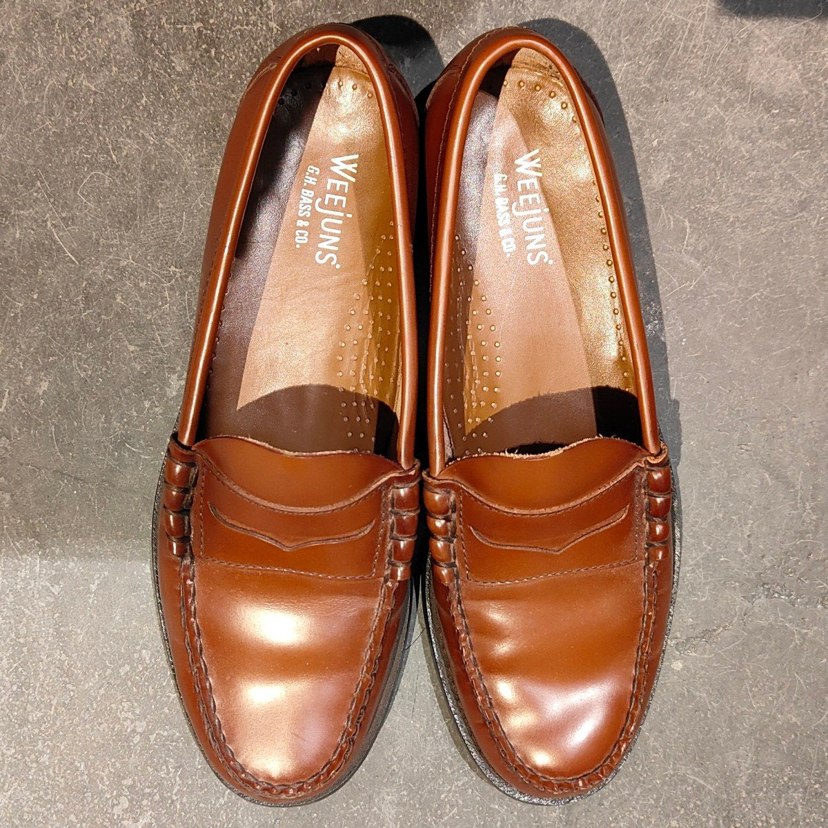 美品【G.H.Bass&Co.】ジーエイチバス ローファー ラーソン ブラウン