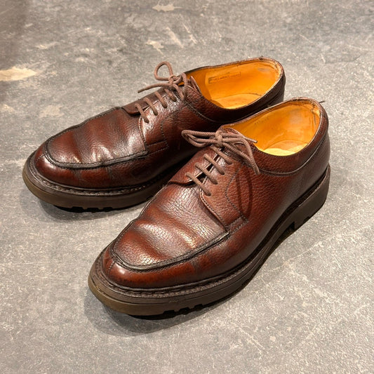 【JOHNLOBB】ジョンロブ ウゼス Uチップ グレインレザー ダークブラウン サイズUK6相当