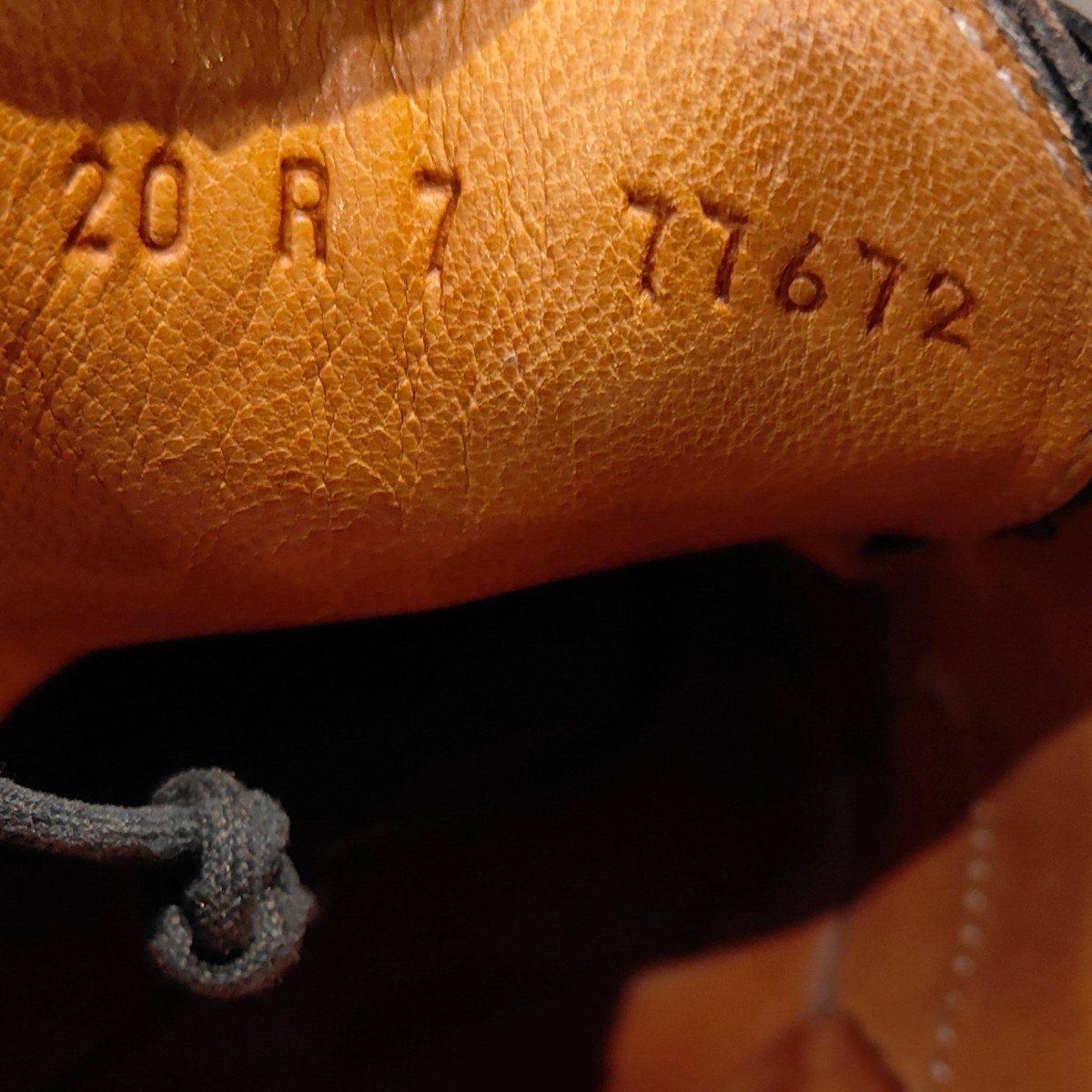 美品【Paraboot】パラブーツ アヴィニョン Uチップ リスレザー ブラック サイズUK7 参考定価￥96,800-