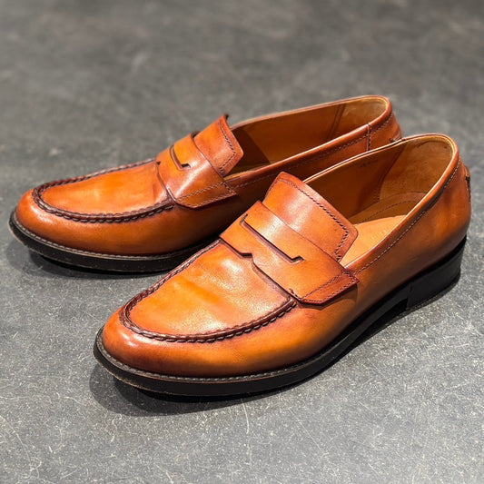 【BERLUTI】ベルルッティ コインローファー 4343 カーフ ブラウン サイズ Uk5.5