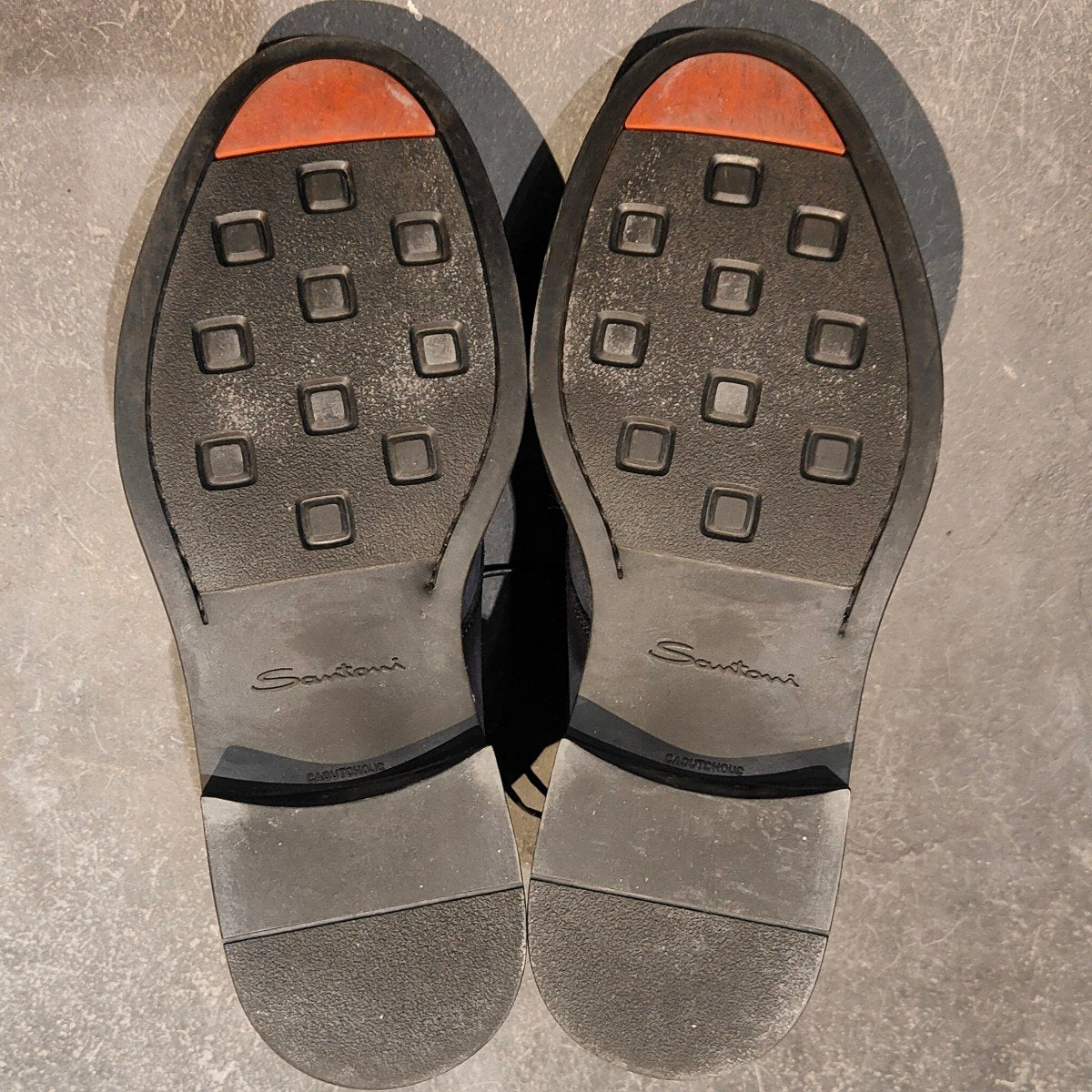 試着程度【santoni】サントーニ チャッカブーツ スエード ネイビー