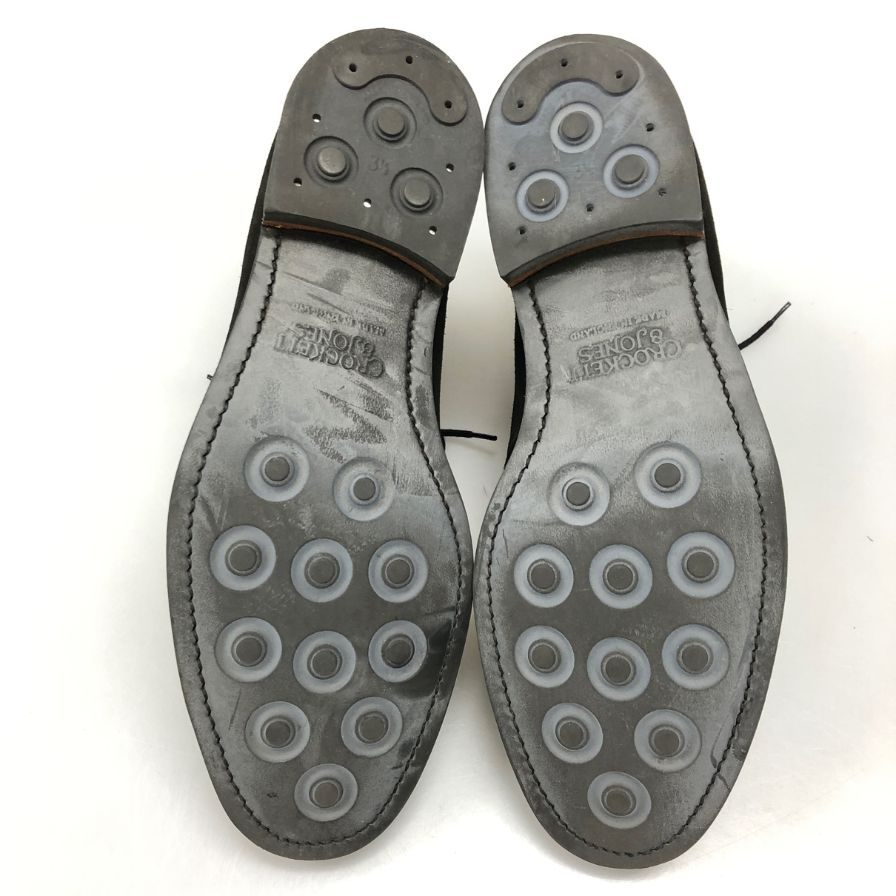 【CROCKETT&JONES】クロケット&ジョーンズ  ブーツ スエード ブラック（黒） サイズ 8.5 ラスト