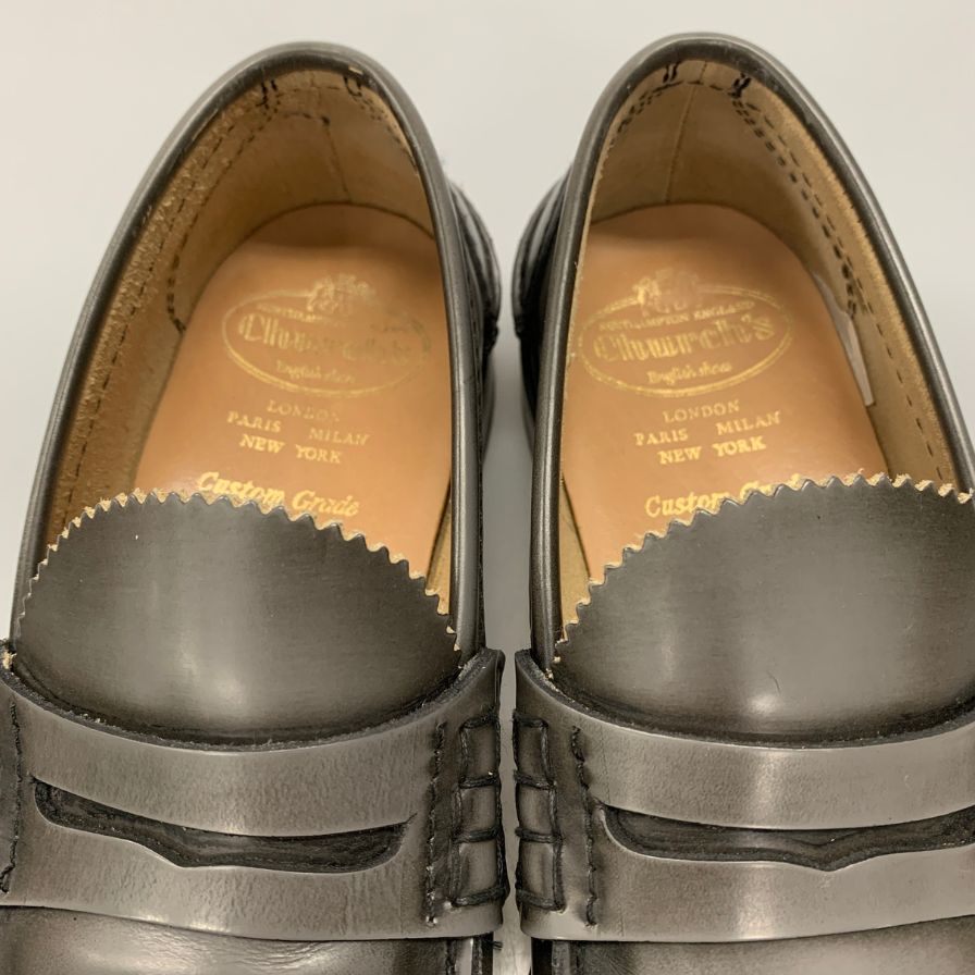 【Church's】チャーチ  ローファー カーフ グレー（灰色） サイズ UK75F ラスト