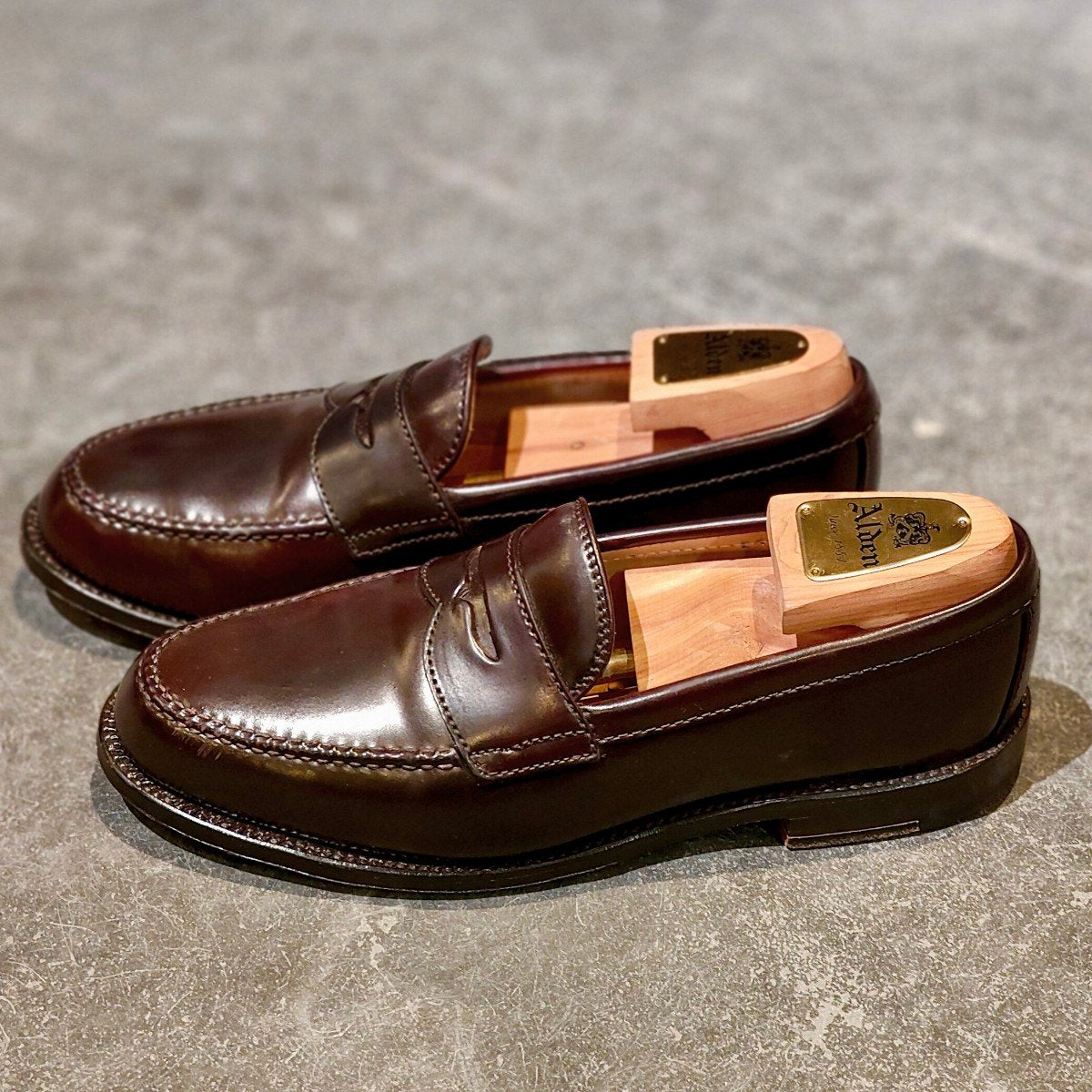 極美品【ALDEN】オールデン 99162 ペニーローファー コードバン ダーク