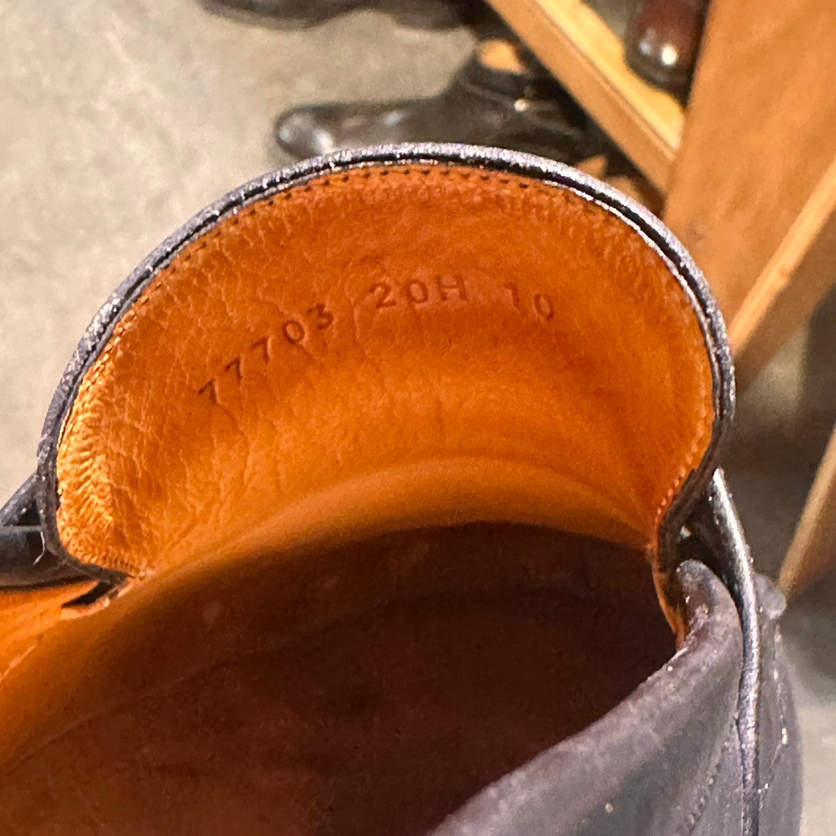 【PARABOOT】パラブーツ アドニス コインローファー カーフ ブラック サイズUK10