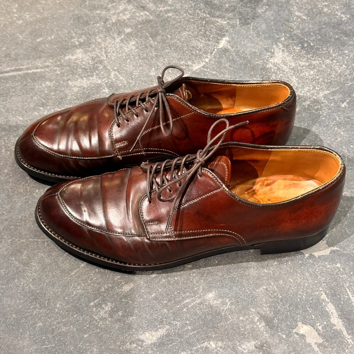 【ALDEN】オールデン 5492 MARINA DE BOURBON別注 Vチップ コードバン ダークバーガンディ サイズUS7.5D モディファイドラスト