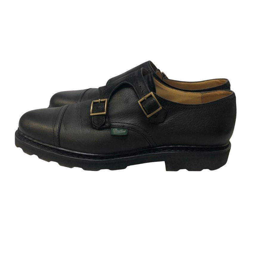 【Paraboot】パラブーツ ウィリアム ダブルモンク リスレザー ブラック サイズUK8 メンズ