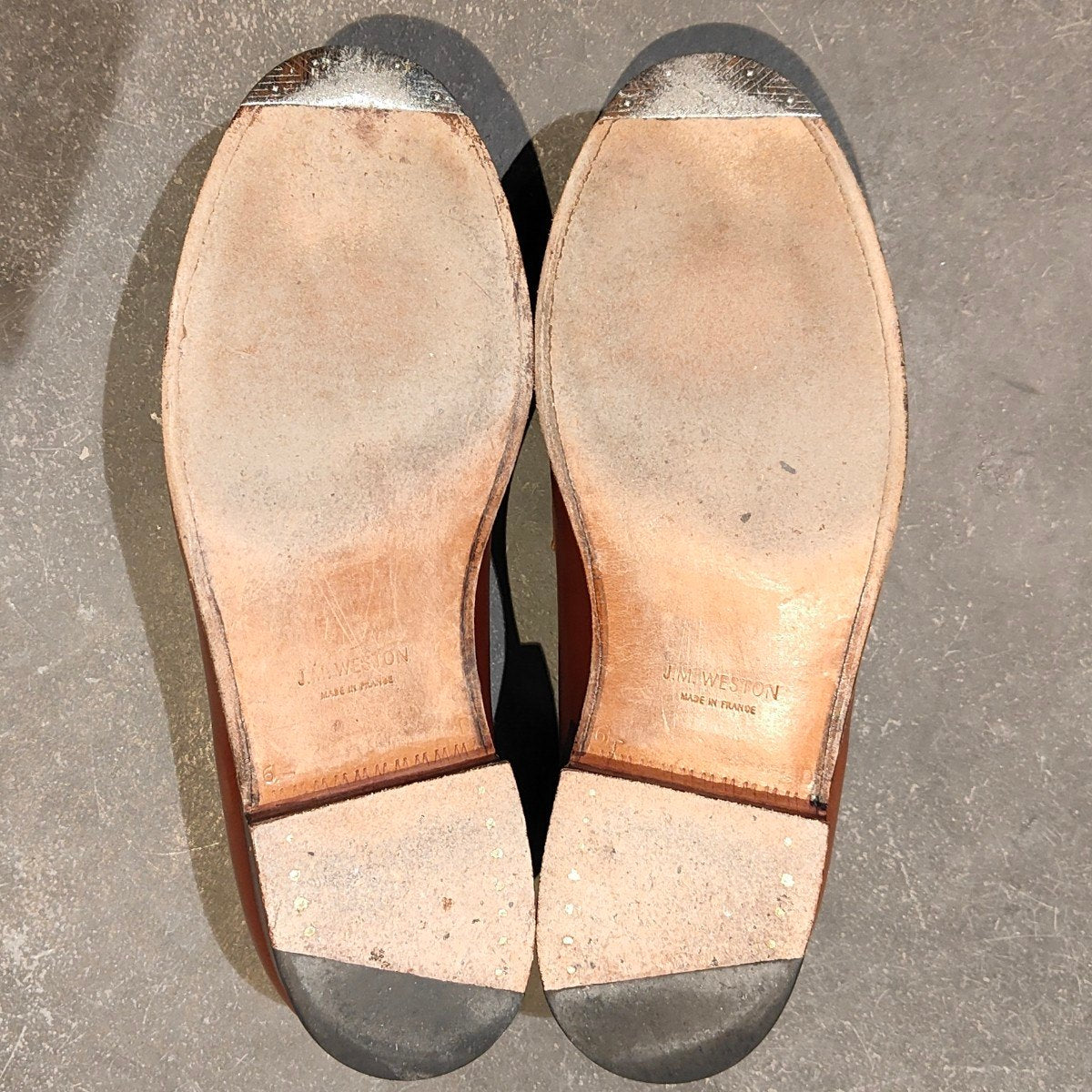 希少 極美品 【J.M.WESTON】ジェイエムウエストン 180 シグニチャーローファー ロシアンカーフ タンブラウン サイズUK6.5D 41ラスト