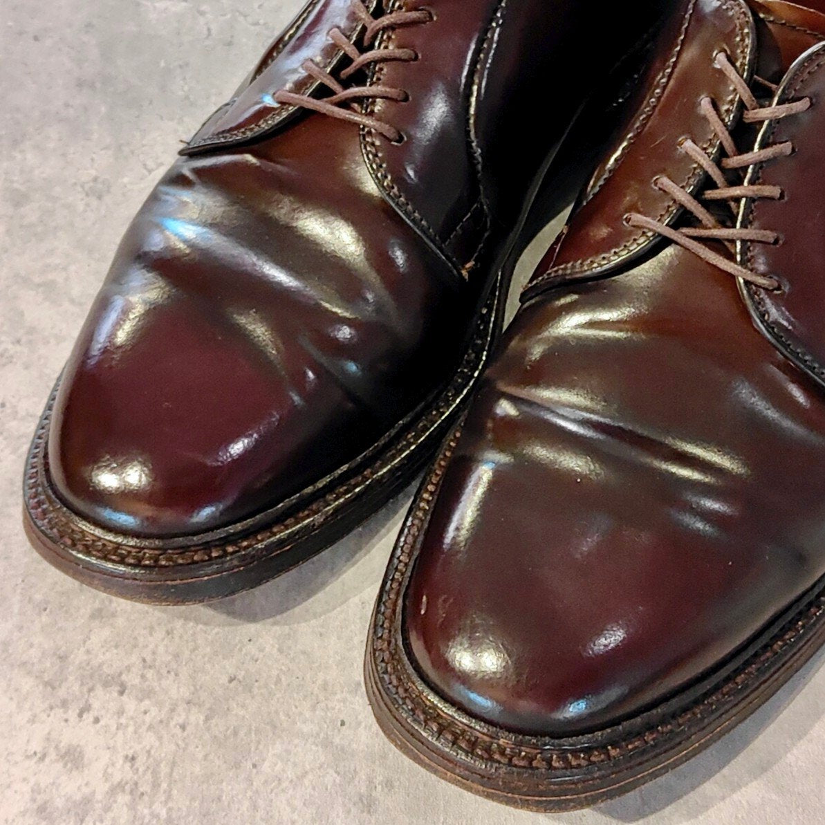 【ALDEN】オールデン 990 プレーントゥ コードバン ダークバーガンディ サイズ US6.5D バリーラスト 参考定価￥236,500-
