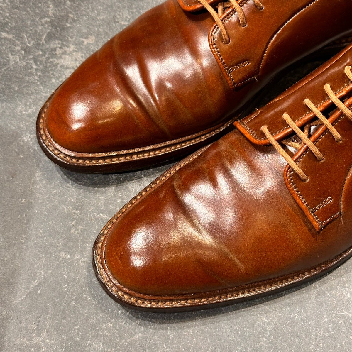 希少【Crockett&Jones】クロケット&ジョーンズ ラモント2 LAMONT2 プレーントゥ ウイスキーコードバン仕様 ブラウン サイズUK6.5 377ラスト