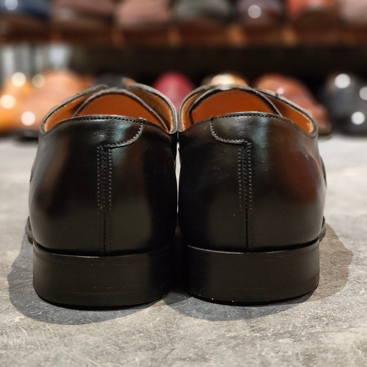 【JOSEPH CHEANEY】ジョセフチーニー レザーシューズ アルフレッド ストレートチップ カーフ ブラック サイズUK9F 125ラスト 参考定価￥94,600-
