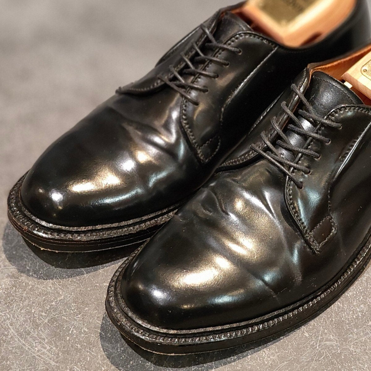 極美品【ALDEN】オールデン 9901 プレーントゥ コードバン ブラック