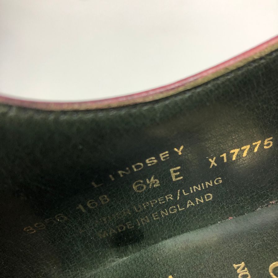 【Crockett & Jones】クロケット＆ジョーンズ  ビジネスシューズ カーフ ボルドー サイズ TE ラスト
