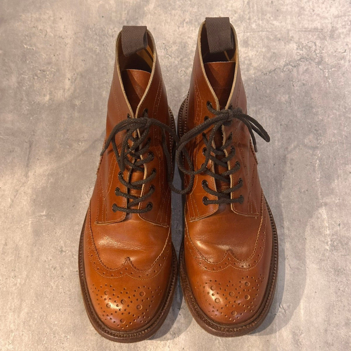 【Tricker’s】トリッカーズ L5411 カントリーブーツ カーフ マロン サイズUK6