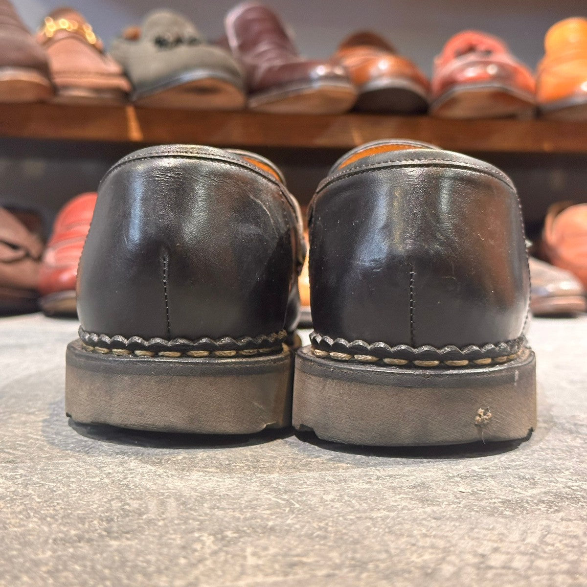 美品【PARABOOT】パラブーツ ランス ローファー リスレザー ブラック サイズUK6