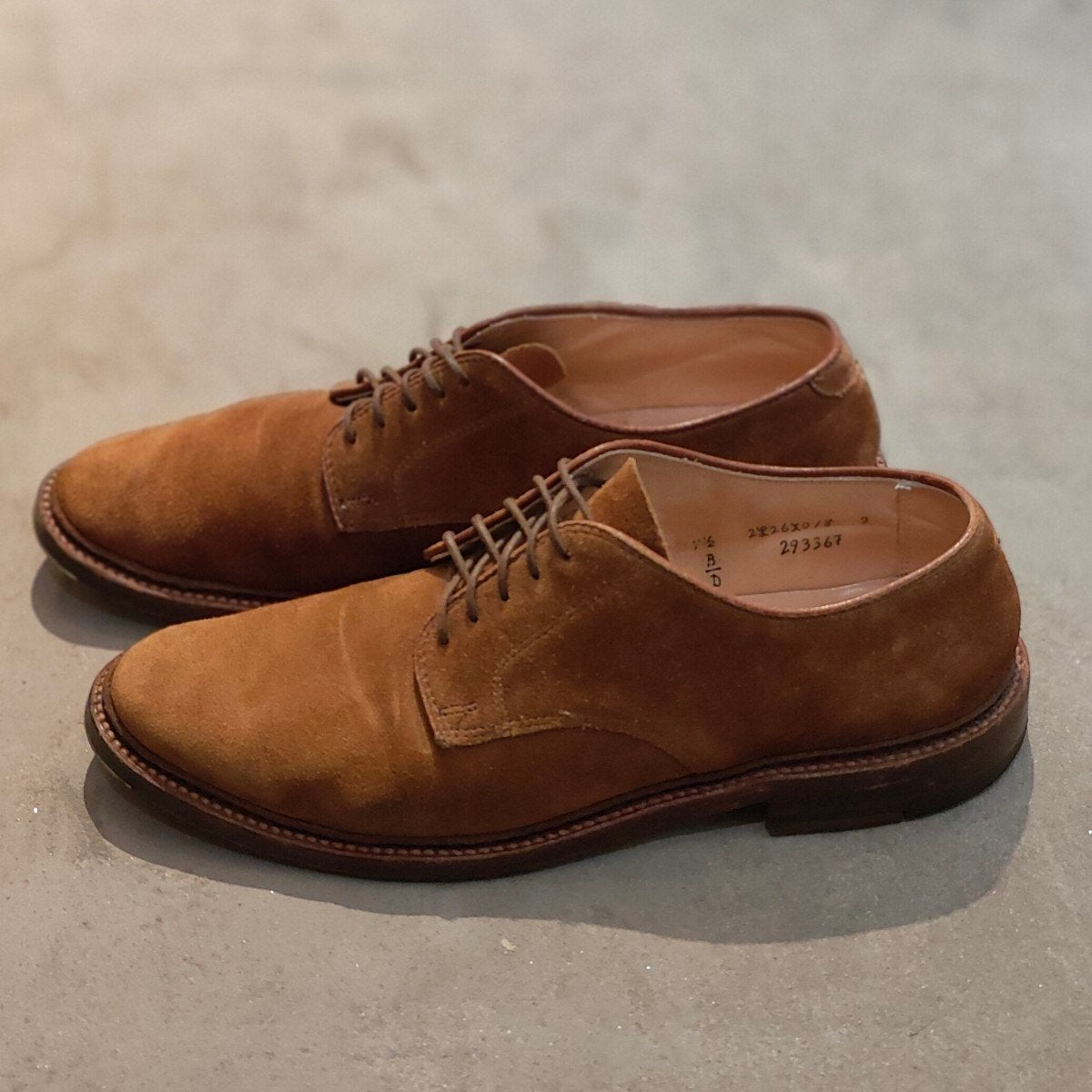 【ALDEN】オールデン ユニオンメイド別注 29336F プレーントゥ スエード ブラウン サイズ US7.5D バリーラスト