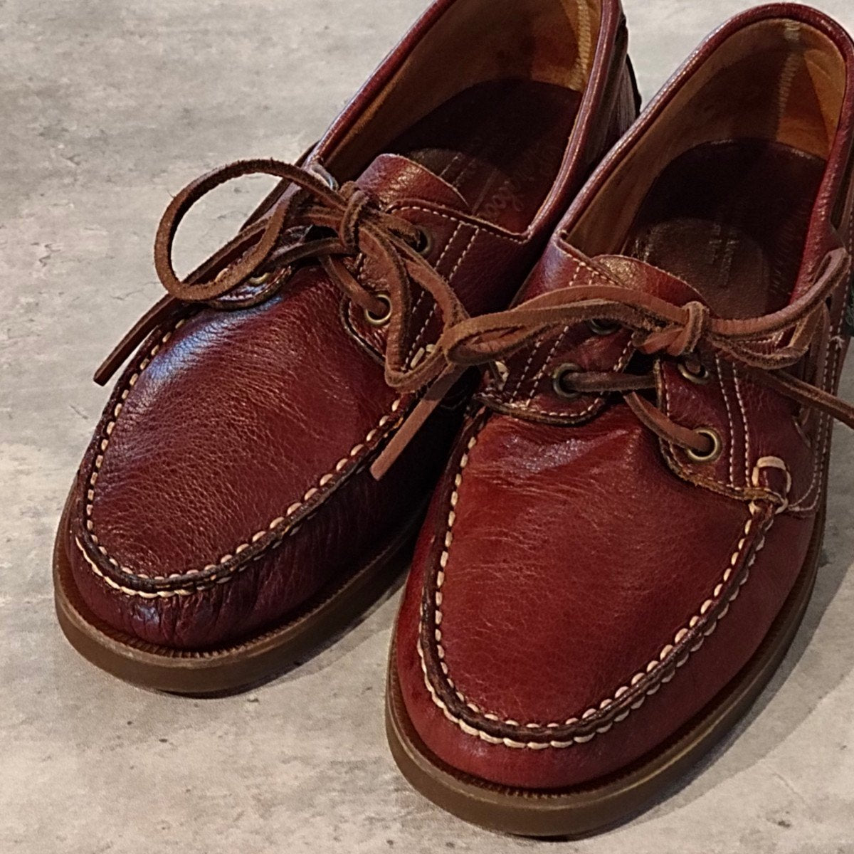 美品【PARABOOT】パラブーツ バース デッキシューズ セーフ（鹿革