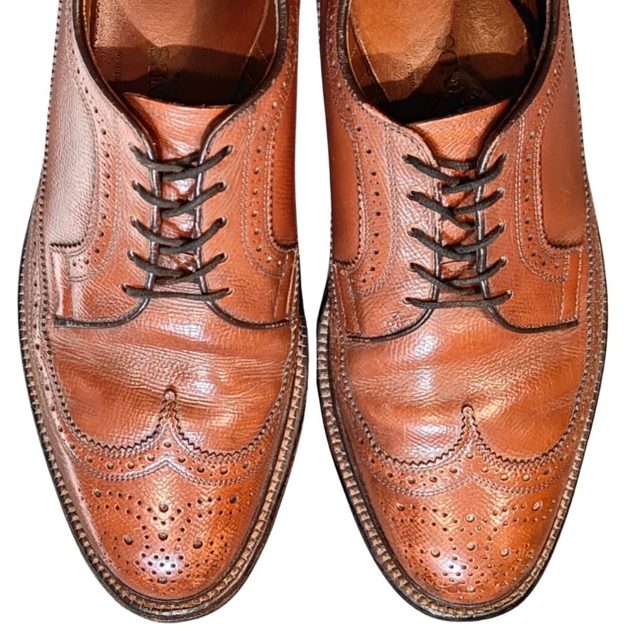 【Allen Edmonds】アレンエドモンズ  ビジネスシューズ ウイングチップ ブラウン（茶系） サイズ US7D ラスト