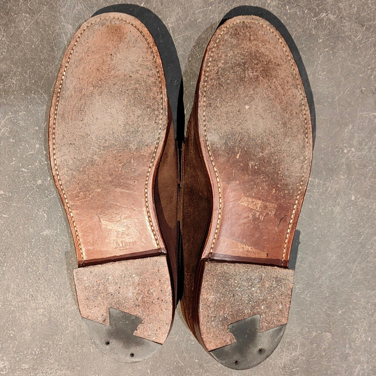 極美品 【ALDEN】オールデン 62457 ペニーローファー スエード アンラインド ブラウン サイズ US8D バンラスト