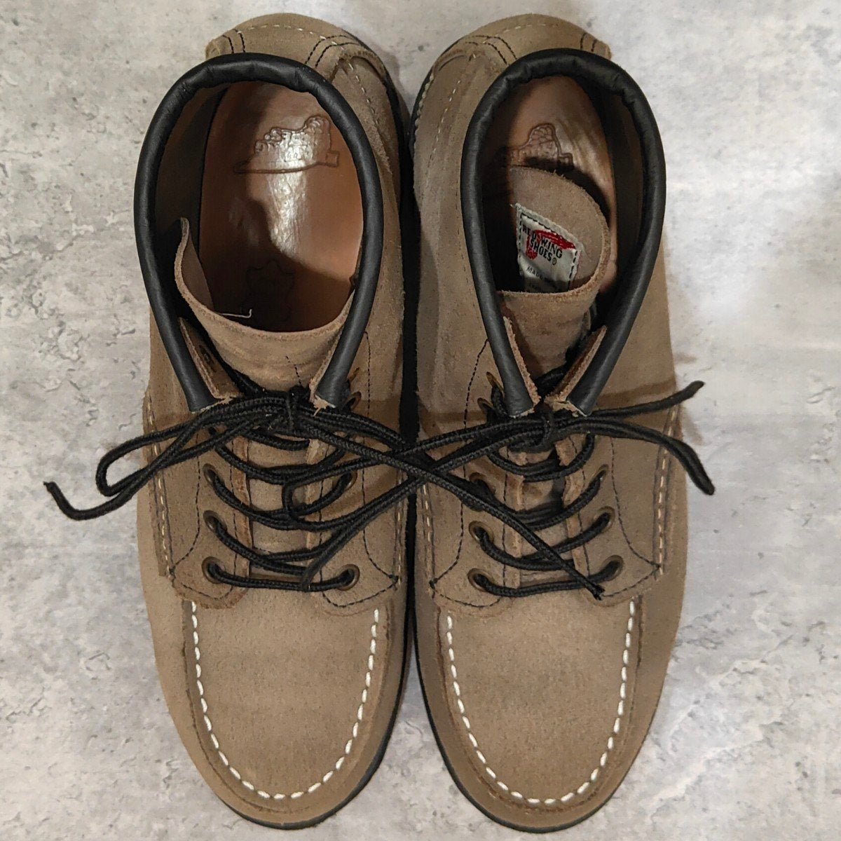 希少【REDWING】レッドウイング 8863 アイリッシュセッター 6インチ モックトゥ スエード グレー サイズUS8