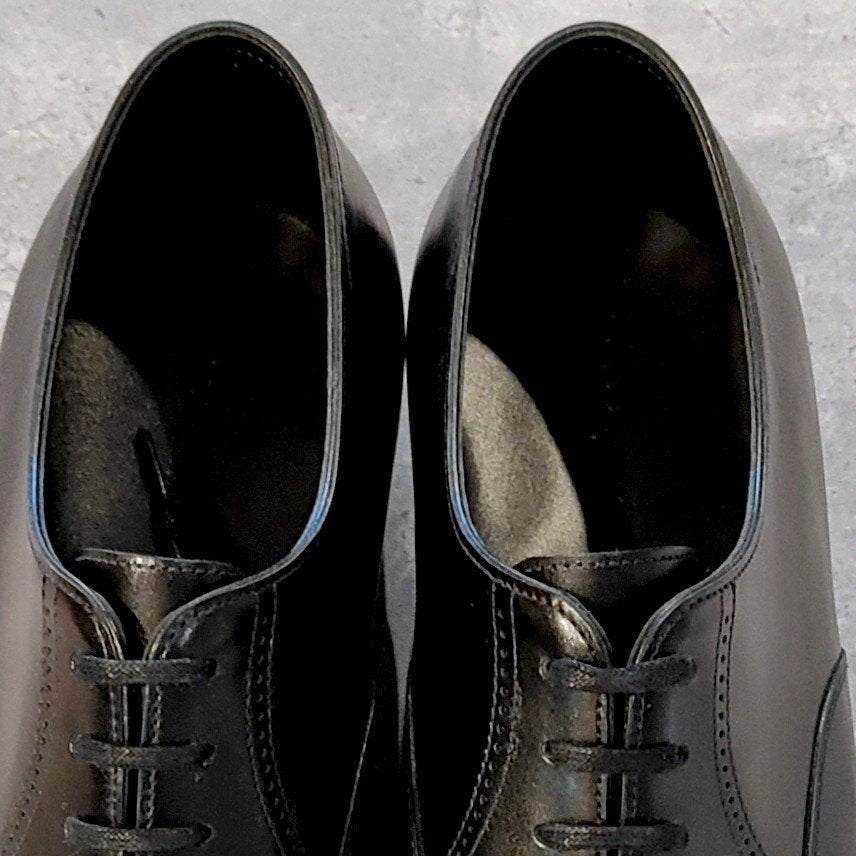未使用【JOHN LOBB】ジョンロブ フィリップ2 パンチドキャップトゥ カーフ ブラック サイズUK7.5E 7000ラスト 参考定価￥349,800-