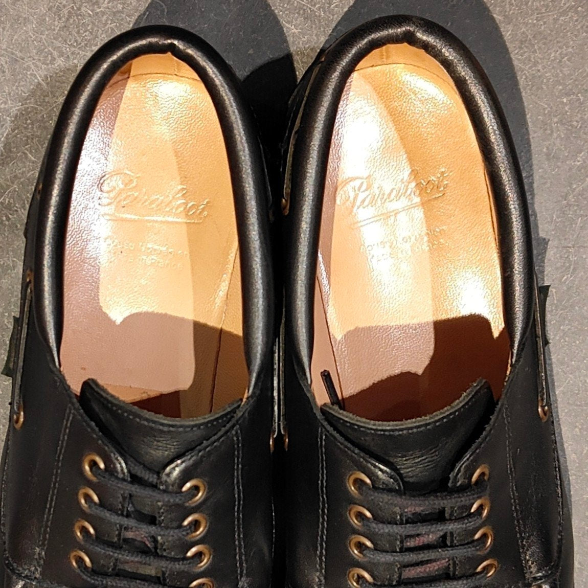 極美品 【Paraboot】パラブーツ シメイ Ｕチップ カーフ ブラック サイズ UK7.5 参考定価￥101,200-